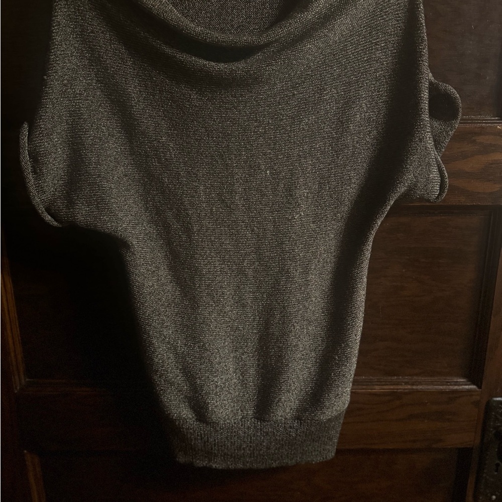 Outback Red Short Dolman Sleeve Knit Sweater Gray Size XS